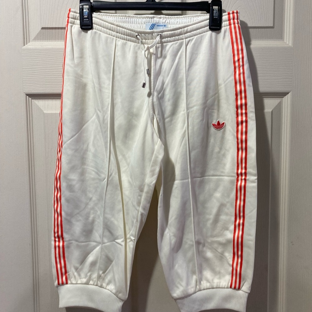 Adidas Womens Capris Shorts Medium Elastic Waist Drawstring